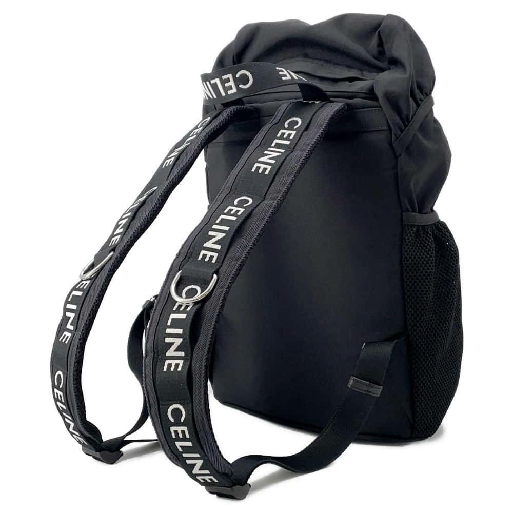 Celine Logo Rucksack Backpack Backpack Black - image 2